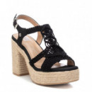 XTI Sandalias Negras 142839-NEGRO
