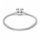 PANDORA Pulsera PANDORA Moments con Cierre Mickey Mouse de Disney 593061C00