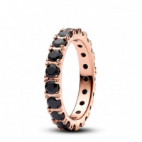 Pandora Anillo Eternity Fila Negra Brillante 180050C02