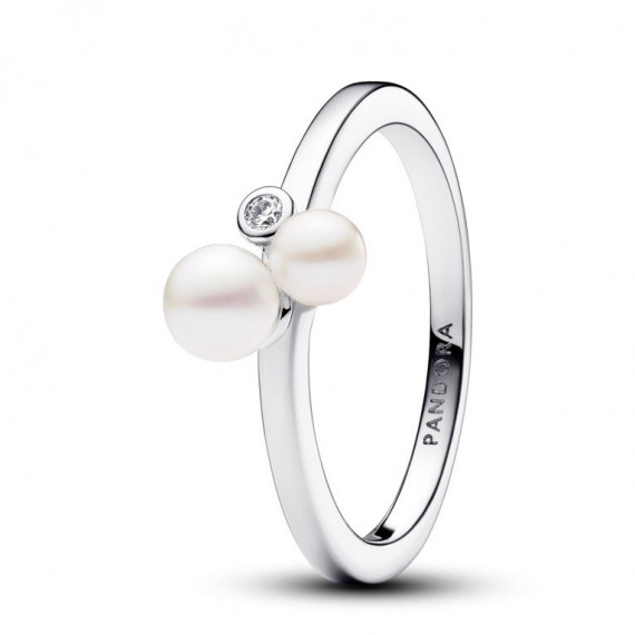 PANDORA Anillo Dúo de Perlas Cultivadas de Agua Dulce 193156C01