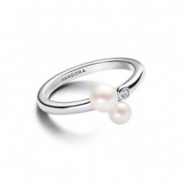 Pandora Anillo Dúo de Perlas Cultivadas de Agua Dulce 193156C01