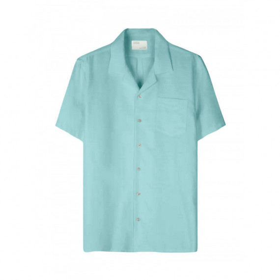 Camisas Camisa COLORFUL STANDARD Lino Teal Blue
