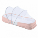 Cuna. Cama de Viaje+bolsa 2EN1 Bear Rosa  KIKA BOO