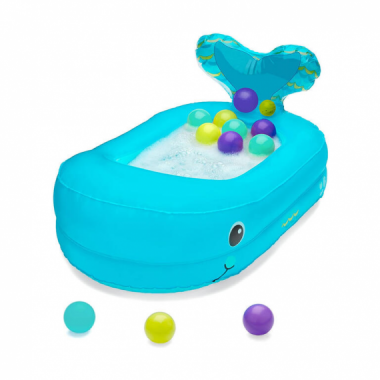 Ba&ntilde;era Hinchable Ballena 10BOLAS  INFANTINO BY OLMITOS