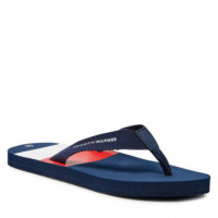 Stripes Flip Flop Blue  TOMMY HILFIGER