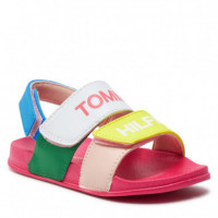 Velcro Sandal Multicolor/pink 1172Y913  TOMMY HILFIGER