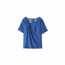 Blusas y Camisas Blusa SALSA JEANS Lightdenim con Detalle Nudo