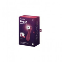 SATISFYER Pro 2 GEN3 Rojoair Pulse Impermeable IPX7,MODO SILENCIO,11 Programas,recargable