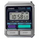 CASIO Coleccion A120WE-1AEF Reloj Digital Plateado, Fecha, Alarma, Resistente Al Agua