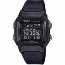 CASIO Coleccion W-800H-1BVES Reloj Digital ,fecha,alarma,resistente Al Agua,correa de Resina