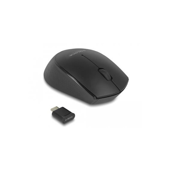 DELOCK Mini Raton Inalambrico con USB Tipo-c 100DPI Negro