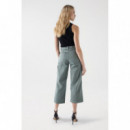 SALSA JEANS Pantalones Faith Push In Cargo con Cinturón