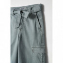 SALSA JEANS Pantalones Faith Push In Cargo con Cinturón