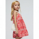 Vestido Niña Rojo Bolso 03935-083  MAYORAL