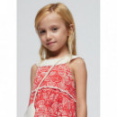 Vestido Niña Rojo Bolso 03935-083  MAYORAL