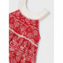 Vestido Niña Rojo Bolso 03935-083  MAYORAL