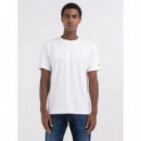 Camisetas Hombre Camiseta REPLAY de Punto con Estampado