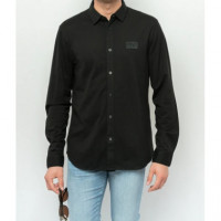 Camisa ARMANI EXCHANGE Negra Logo Parche Pb - Guanxe Atlantic Marketplace