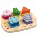 Encaje de Madera Fracciones y Formas Geométricas  ANDREU TOYS