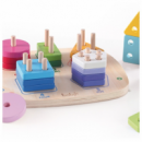 Encaje de Madera Fracciones y Formas Geométricas  ANDREU TOYS