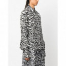 Camisa Mujer KARL LAGERFELD Animal Print Silk Shirt