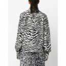 Camisa Mujer KARL LAGERFELD Animal Print Silk Shirt