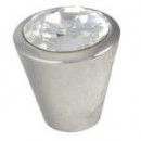 Pomo 24 Mm Swarovski Cromo Brillo