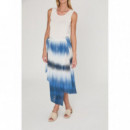 Falda DESIGNERS SOCIETY Fisac Tie Dye Azul