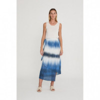 Falda DESIGNERS SOCIETY Fisac Tie Dye Azul