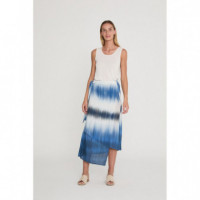 Falda DESIGNERS SOCIETY Fisac Tie Dye Azul