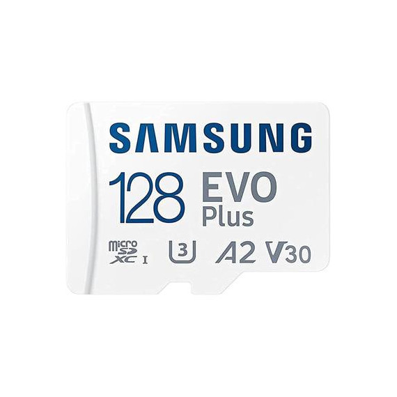 SAMSUNG Tarjeta Micro Sd Sdxc con Adaptador 128GB Evo Plus 130MB/S