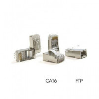 CROMAD Clavija RJ45 CAT6 Ftp para Crimpar Metalica CR0528
