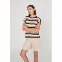 Polos Suéter DESIGNERS SOCIETY Eleu Rayas Azules
