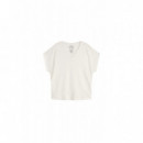Blusas y Camisas Camiseta ECOALF de Lino Arenda Off White