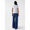 Camisetas Mujer Camiseta SALSA JEANS con Marca de Cuentas