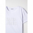 Camisetas Mujer Camiseta SALSA JEANS con Marca de Cuentas