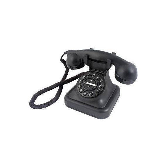 Graham Telefono Clasico D-sing Negro Cable Trenzado/r/flash  LALO
