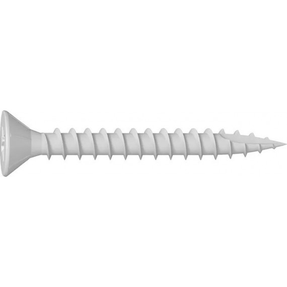 Tornillo para Aluminio con Cabeza Color Blanco