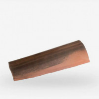 Teja Curva Roja Envejecida 40 X 17CM