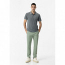 Pantalones Pantalón TIFFOSI Chino H35 Verde Agua