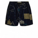 Pantalones Bermudas ANERKJENDT Jan Frotte Aop