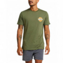 Camisetas Hombre Camiseta DEUS EX MACHINA Hot Streak Tee Loden Green
