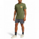 Camisetas Hombre Camiseta DEUS EX MACHINA Hot Streak Tee Loden Green