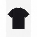 Camisetas Hombre Camiseta FRED PERRY M1600 Negra