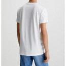 Camiseta CALVIN KLEIN Básica Blanca Logo Parche