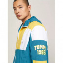Tjm Colorblock Retro Jacket Timeless Tea  TOMMY JEANS