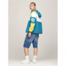 Tjm Colorblock Retro Jacket Timeless Tea  TOMMY JEANS
