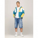 Tjm Colorblock Retro Jacket Timeless Tea  TOMMY JEANS