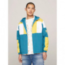 Tjm Colorblock Retro Jacket Timeless Tea  TOMMY JEANS