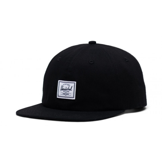 Gorra HERSCHEL Whaler 6 Panel Negro